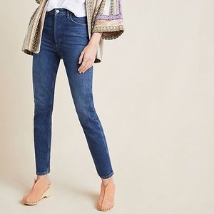 agolde ultra high rise nico slim jeans